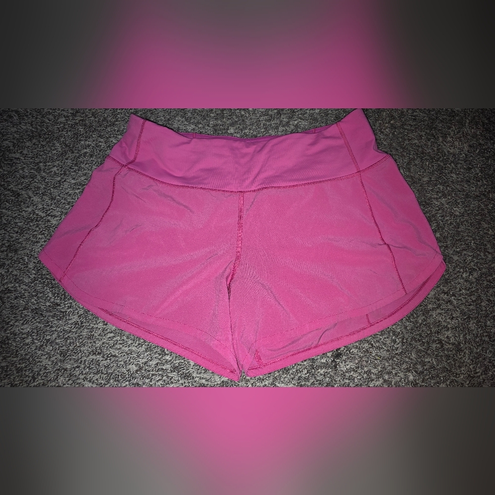 Lululemon Athletica Vibrant Pink Athletic Shorts